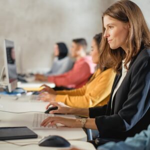 Diverse,Multiethnic,Group,Of,Female,And,Male,Students,Sitting,In