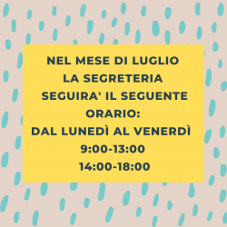 orari mese di luglio